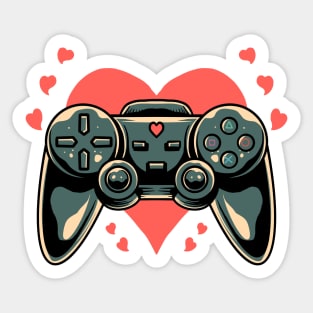 Gaming Gamer Heart Video Gamer Cute Gift Sticker